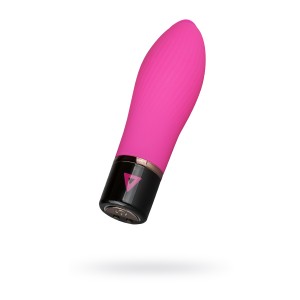 Нереалистичный вибратор Lil'Vibe, силикон, розовый, 10 см (иной угол)