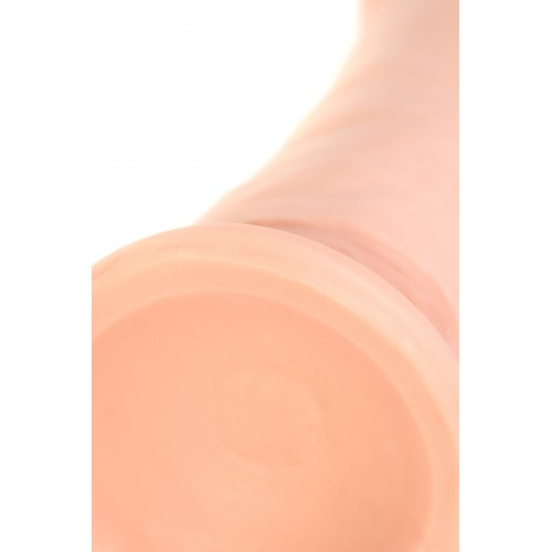 Реалистичный вибратор TOYFA RealStick Elite Vibro, TPR, телесный, 7 режимов вибрации, 18 см с толстым стволом