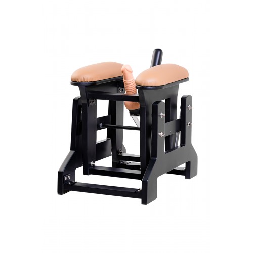 Секс-тренажер, Diva, Love Rider с двумя насадками, металл, персиковый,  57 см