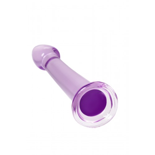 Нереалистичный фаллоимитатор Jelly Dildo S Toyfa Basic, TPE, фиолетовый, 15,5 см