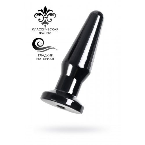 Анальная втулка TOYFA POPO Pleasure Gemini β, TPE, черная, 12,4 см