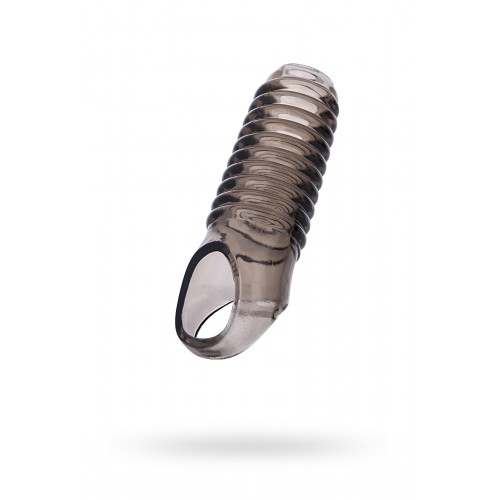 Насадка ToyFa XLover, для увеличения размера,TPE, черная прозрачная,  11 см