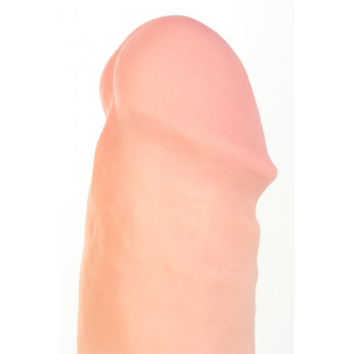 Реалистичный вибратор TOYFA RealStick Elite Vibro, TPR, телесный, 7 режимов вибрации, 18 см с толстым стволом