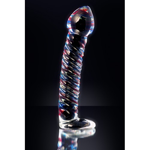 Нереалистичный фаллоимитатор Sexus Glass, стекло, прозрачный, 16,5 см