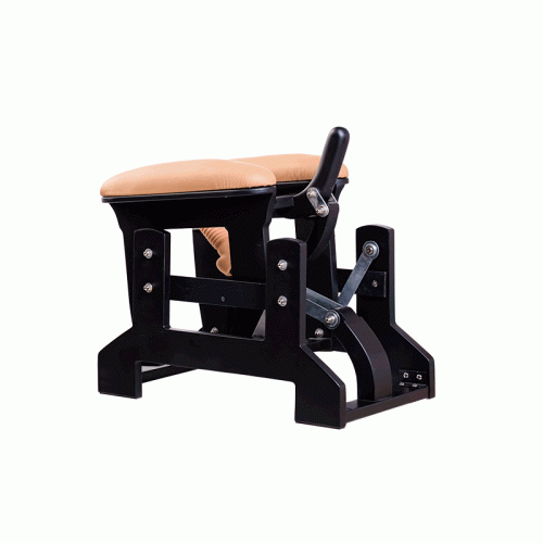 Секс-тренажер, Diva, Love Rider с двумя насадками, металл, персиковый,  57 см