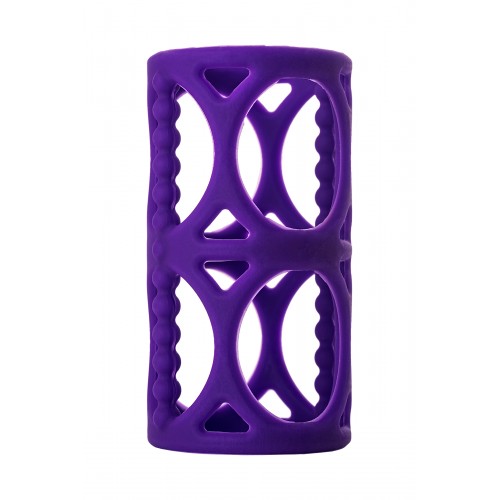 Насадка на пенис TOYFA A-Toys  , Силикон, Фиолетовый, 7,5 см рельефная