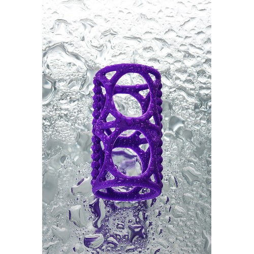 Насадка на пенис TOYFA A-Toys  , Силикон, Фиолетовый, 7,5 см рельефная