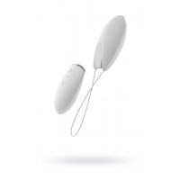 Виброяйцо OVO R1 на дистанционном управлении, силикон, белый, 8 см