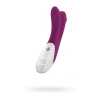 Вибратор Mystim Bon Aparte двойной, силиконовый, фиолетовый, 22 см