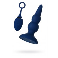 Анальная вибровтулка OPlay Prime с пультом ДУ, силикон, синий, 12 см.