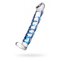 Нереалистичный фаллоимитатор Sexus Glass, стекло, прозрачный, 17 см