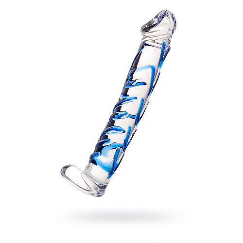 Нереалистичный фаллоимитатор Sexus Glass, стекло, прозрачный, 17 см