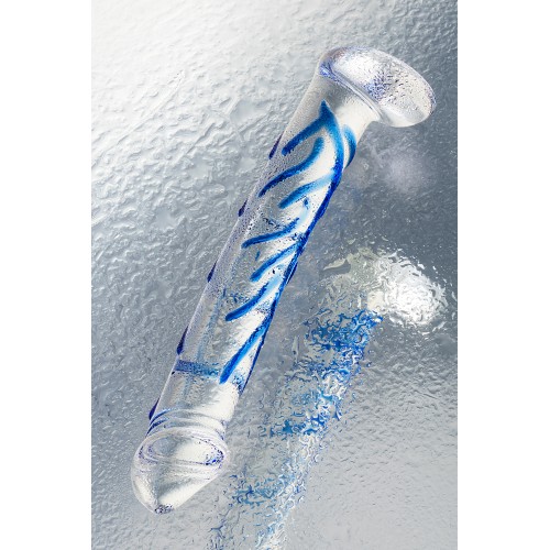 Нереалистичный фаллоимитатор Sexus Glass, стекло, прозрачный, 17 см