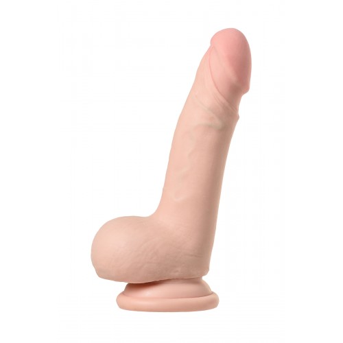 Реалистичный вибратор TOYFA RealStick Elite Vibro, TPR, телесный, 10 режимов вибрации, 18,5 см