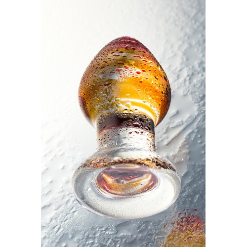 Анальная втулка Sexus Glass, стекло, прозрачная, 9 см, Ø 4 см
