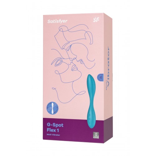 Многофункциональный вибратор для пар Satisfyer G-Spot Flex 1, синий