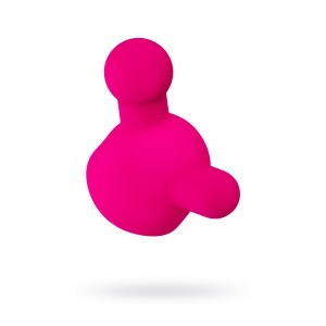 Насадка для массажера Love Magic, силикон, розовая, 6 см (иной угол)