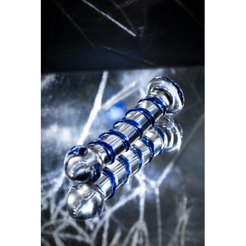 Нереалистичный фаллоимитатор Sexus Glass, стекло, прозрачный, 17 см