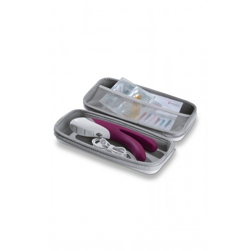 Вибратор Mystim Bon Aparte двойной, силиконовый, фиолетовый, 22 см