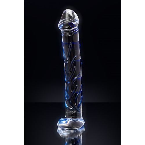 Нереалистичный фаллоимитатор Sexus Glass, стекло, прозрачный, 17 см