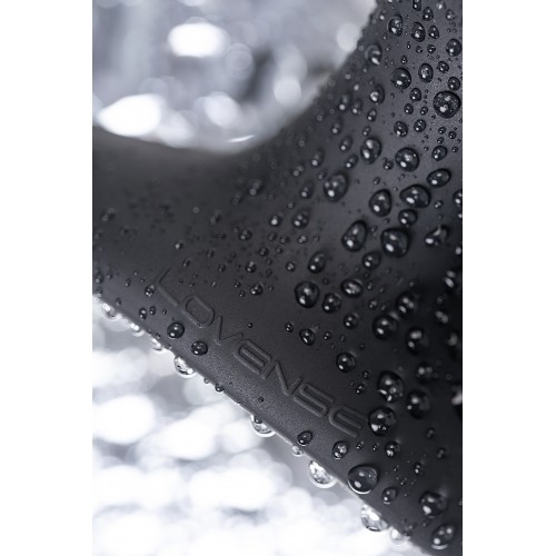 Анальная втулка LOVENSE Hush 2 (L), силикон, черная, 12,1 см