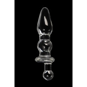 Анальная втулка Sexus Glass, стекло, прозрачная, 17 см, Ø 3,5 см Анальная втулка Sexus Glass, стекло, прозрачная, 17 см, Ø 3,5 см (иной угол)