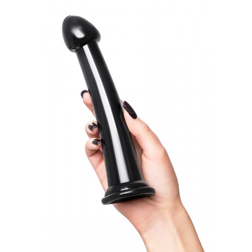 Нереалистичный фаллоимитатор Jelly Dildo M Toyfa Basic, TPE, черный, 18 см