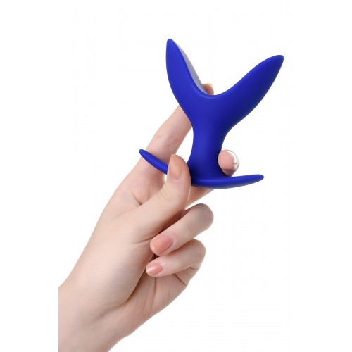 Расширяющая анальная втулка ToDo by Toyfa Bloom, силикон, синяя, 9 см, Ø 6,5 см