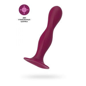 Фаллоимитатор Satisfyer Double Ball-R, силикон, красный, 18 см