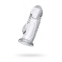 Насадка на пенис A-Toys by TOYFA, TPE, прозрачная, 13,5 см
