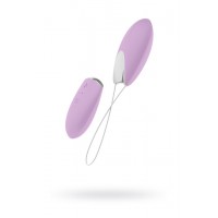 Виброяйцо OVO R1 на дистанционном управлении, силикон, розовый, 8 см