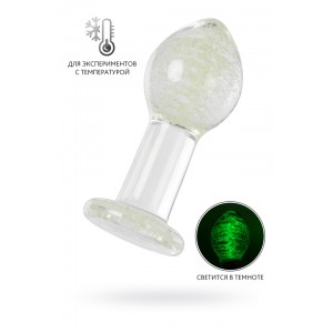 Анальная втулка Sexus Glass светящаяся в темноте, стекло, прозрачная, 6,5 см Анальная втулка Sexus Glass светящаяся в темноте, стекло, прозрачная, 6,5 см