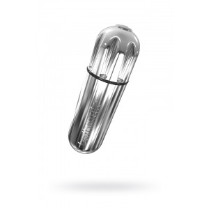 Вибропуля Bathmate Vibe Bullet Chrome, перезаряжаемая, водонепроницаемая, пластик, 10 режимов вибрации, серебристая, 7.8 см