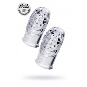 Комплект насадок на палец A-toys Favi, ТРЕ, прозрачный, 3,5 см