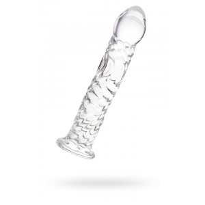 Нереалистичный фаллоимитатор Sexus Glass, стекло, прозрачный, 16,5 см