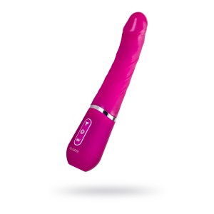 Нереалистичный вибратор Ailighter Smart Telescopic lover, TPE, розовый, 27,1 см. (иной угол)