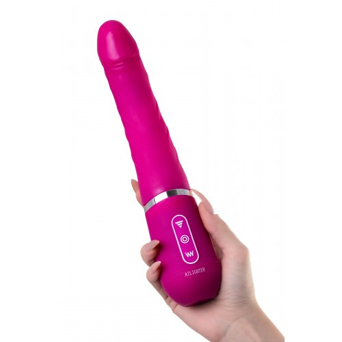 Нереалистичный вибратор Ailighter Smart Telescopic lover, TPE, розовый, 27,1 см.