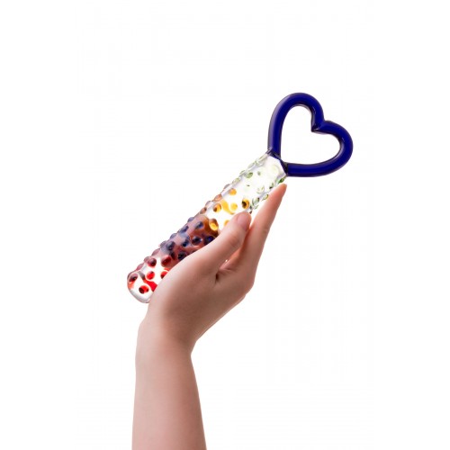 Нереалистичный фаллоимитатор Sexus Glass, стекло, прозрачный, 22,5 см