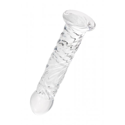 Нереалистичный фаллоимитатор Sexus Glass, стекло, прозрачный, 16,5 см