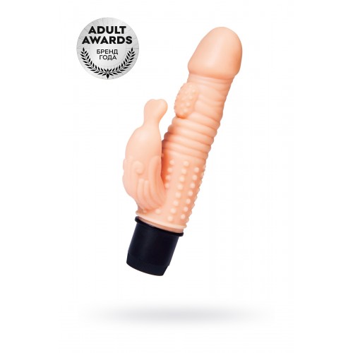 Реалистичный вибратор TOYFA A-Toys  Multi-Speed, TPE,  14 см с отростком