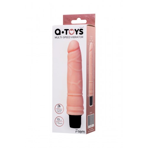 Реалистичный вибратор TOYFA A-Toys  Multi-Speed, TPE, 17 см