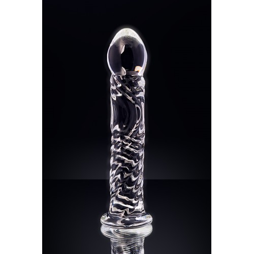 Нереалистичный фаллоимитатор Sexus Glass, стекло, прозрачный, 16,5 см