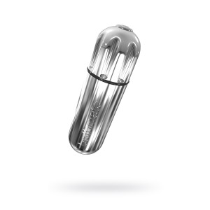 Вибропуля Bathmate Vibe Bullet Chrome, перезаряжаемая, водонепроницаемая, пластик, 10 режимов вибрации, серебристая, 7.8 см Вибропуля Bathmate Vibe Bullet Chrome, перезаряжаемая, водонепроницаемая, пластик, 10 режимов вибрации, серебристая, 7.8 см (иной угол)