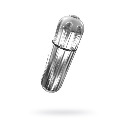 Вибропуля Bathmate Vibe Bullet Chrome, перезаряжаемая, водонепроницаемая, пластик, 10 режимов вибрации, серебристая, 7.8 см