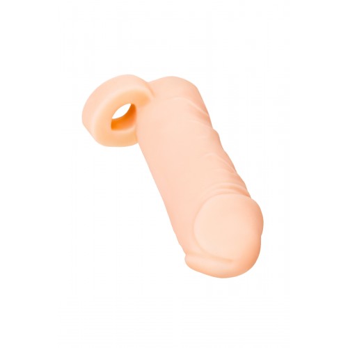 Насадка на пенис, TPR, телесная, 16 см
