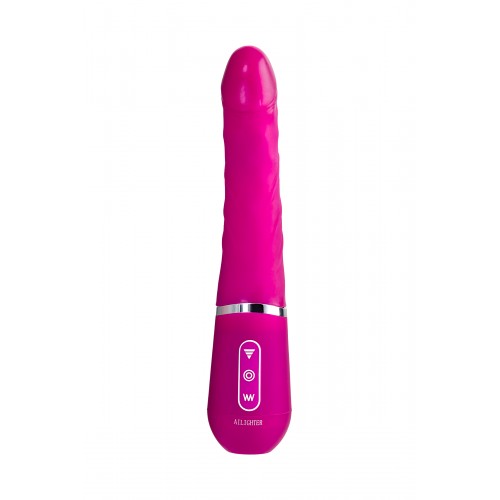 Нереалистичный вибратор Ailighter Smart Telescopic lover, TPE, розовый, 27,1 см.