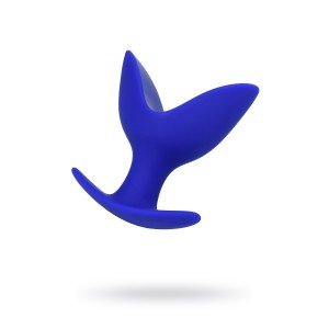 Расширяющая анальная втулка ToDo by Toyfa Bloom, силикон, синяя, 9,5 см, Ø 7 см (иной угол)