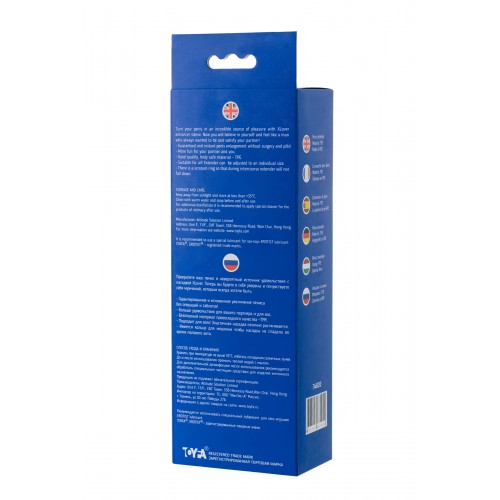 Насадка Toyfa XLover, для увеличения размера, TPR, телесный 18,5 см