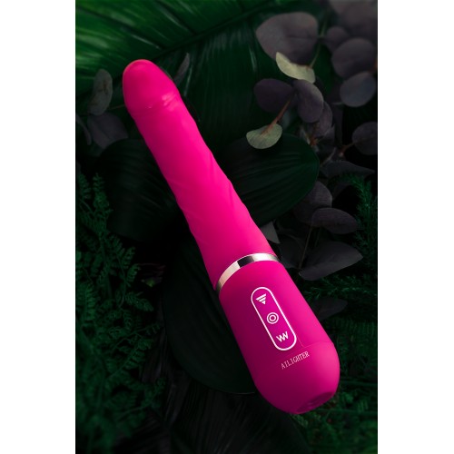 Нереалистичный вибратор Ailighter Smart Telescopic lover, TPE, розовый, 27,1 см.