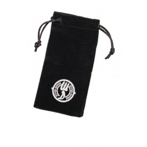 Мешочек бархатный с логотипом "Штучки-Дрючки" для втулок, черный, 6*13